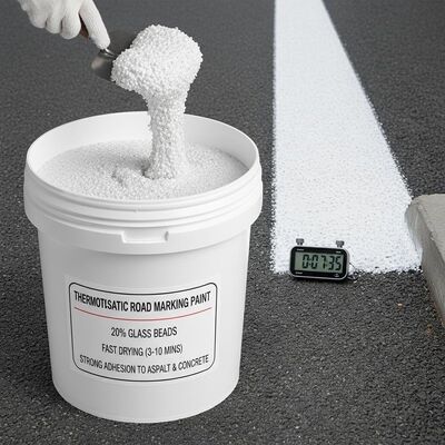 comprare Vernice stradale termoplastica con microsfere di vetro al 20% per asciugatura rapida (3-10 min) e forte adesione ad asfalto e cemento fabbricazione online