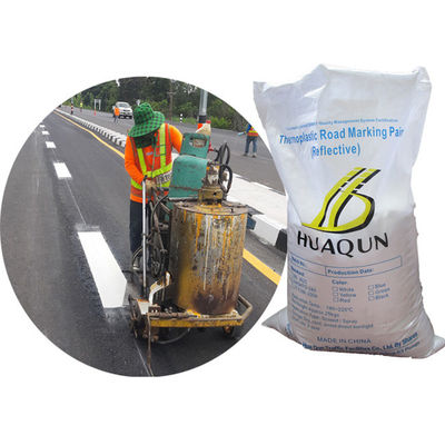 Vernice stradale bianca su misura, vernice per pavimentazione in polvere con 5% di perline di vetro preconfezionate