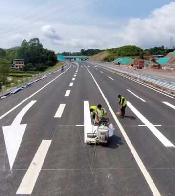 Fusione a caldo Vernice termoplastica di marcatura stradale Giallo Colore liscio e fluido