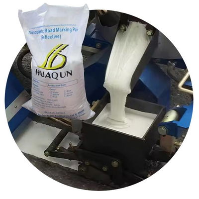 Hot Melt Thermoplastic Road Marking Paint White Color Smooth And Flow