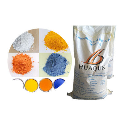 Verniciatura stradale termoplastica ad alta visibilità colore bianco e giallo