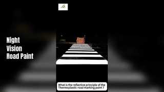 Qual è il principio riflettente della vernice termoplastica per segnaletica stradale?